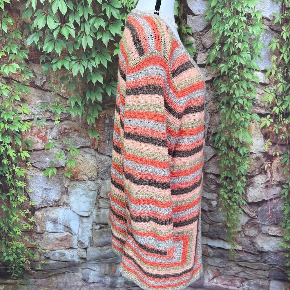 C.J. BANKS Multicolor Lightweight Single Button Cardigan, 1X - Picture 3 of 9